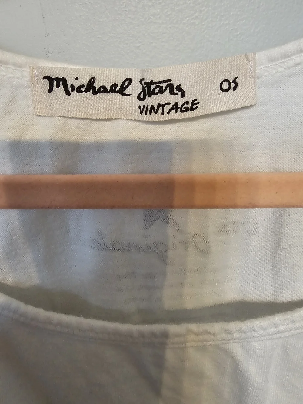 Michael Stars Vintage Women's White Graphic Tank Top Rainbow L'amour One Size - Picture 3 of 7